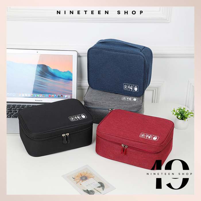 TERLARIS T6205 Bag Digital Pouch Travel / Organizer Bag Digital Travel / Pouch 2 Layer Multifungsi