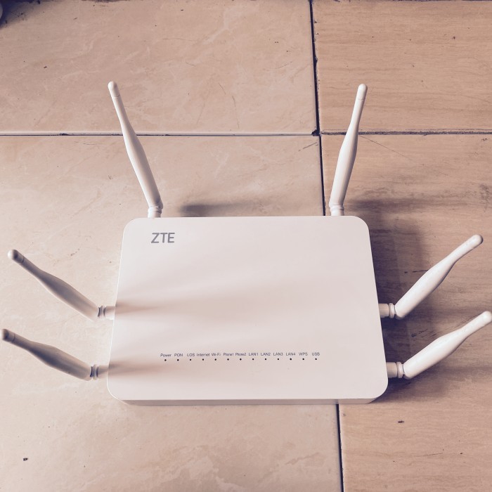 Produk Unggulan Zte Zxhn F670 Antena 6 Gpon Ont Wireless Modem Router