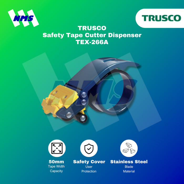 

Sale Dispenser Pemotong Lakban Trusco Tex-266A Safety Tape Cutter Steel