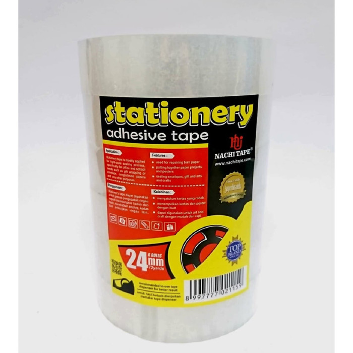 

Sale Nachi Selotip Stationery Nachi Transparant 24 Mm X 72 Yard (6 Pcs)