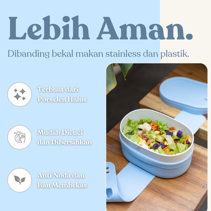 SWANZ OHAYO BENTO LUNCH BOX 650ML - BEKAL MAKAN ANAK DAN DEWASA