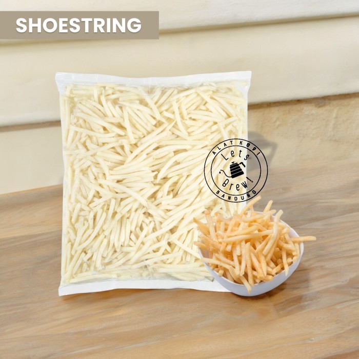 

French Fries Shoestring Packing 2000Gr Frozen Food / Kentang Goreng Kemasan 2kg