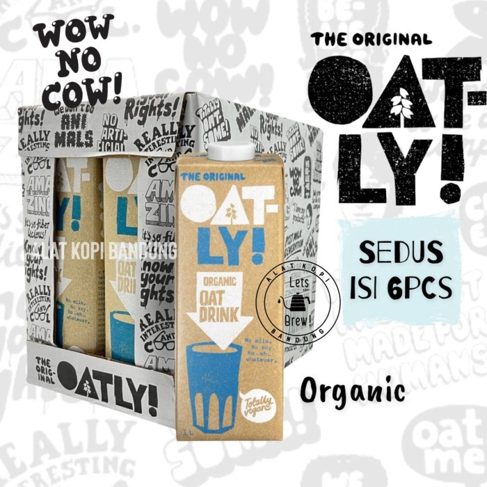 

Oatly Oatmilk 1L SEDUS ISI 6PCS / Susu Vegan / Susu Gandum 1L