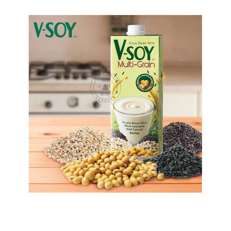 

V-Soy Multi Grain Susu kedelai 1000ml