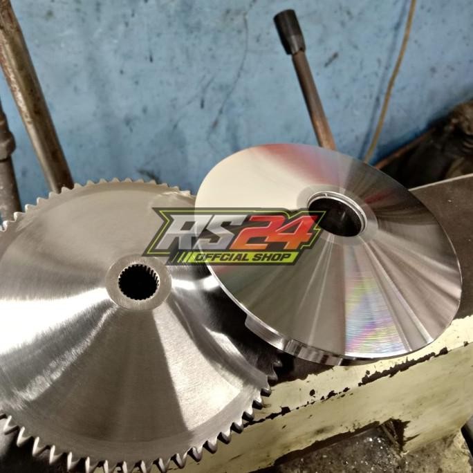 Rumah Roller Bubut Custom Vario 110 Karbu Kode KVB Pulley Racing Bubut Drajat, Sudah kerok Jalur