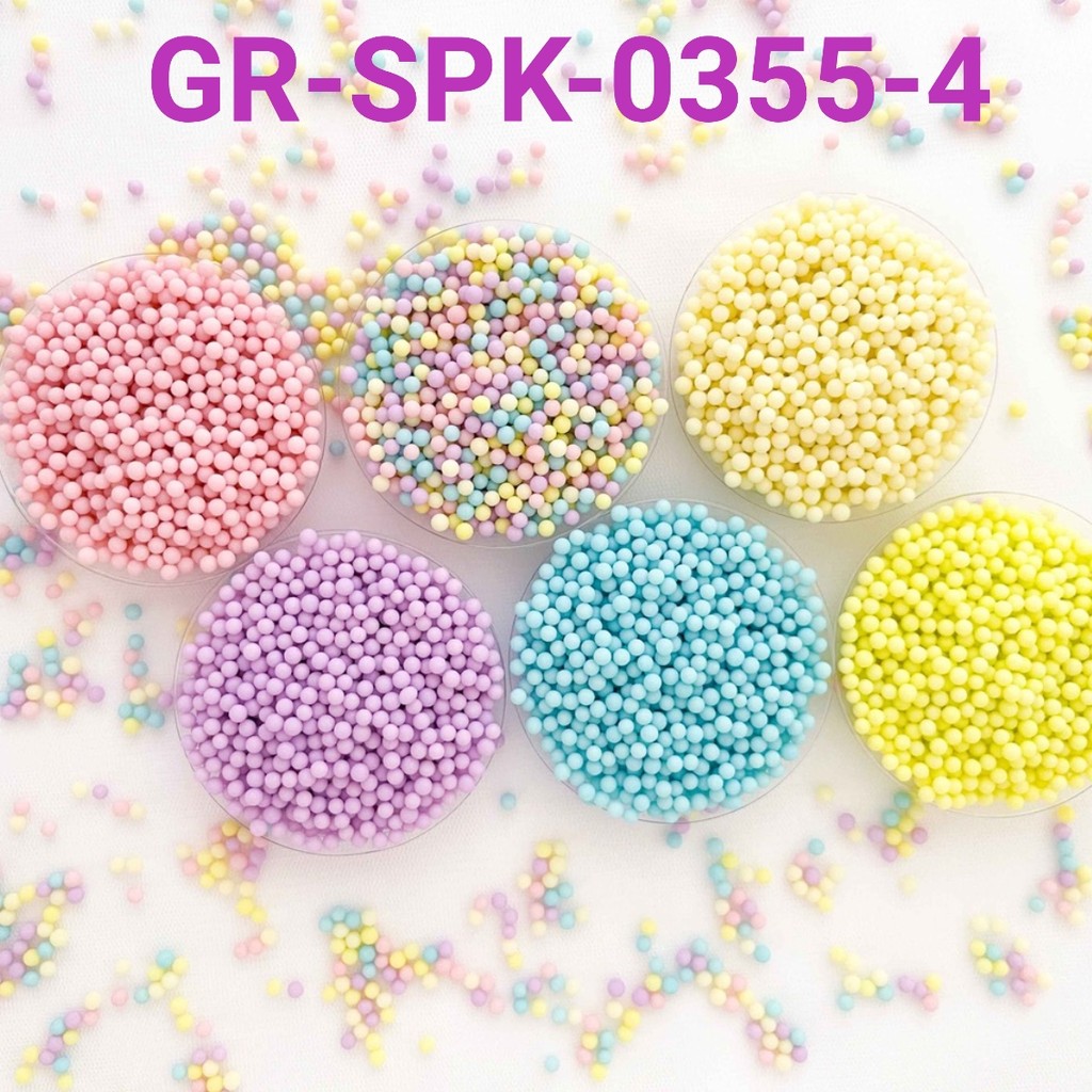 

GR-SPK-0355-4 Trimit springkel sprinkles 1kg mutiara telur pastel (sprinkles)