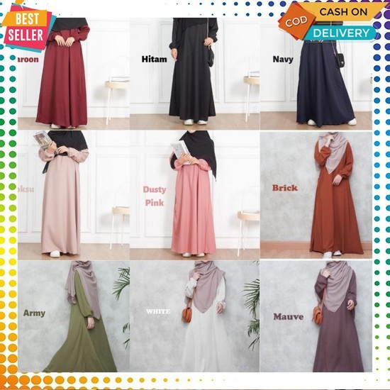 Dress Gamia Elegan Maxi Kondangan Ghamis Jumbo Cantik Terbaru 2025 Gemis Viral Dres Muslimah Gami Re