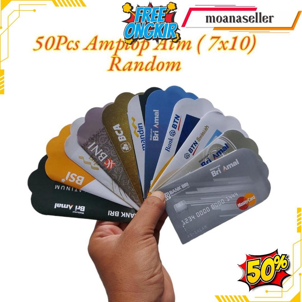 

50 Lembar Amplop Lebaran Idul Fitri Ukuran 7X11 Cm Cod