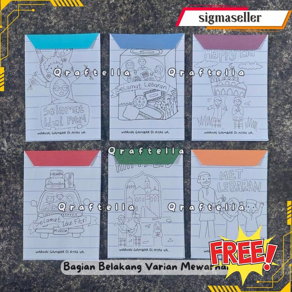 

Amplop Lebaran Idul Fitri 2025 Motif Doodle (Isi 10 Amplop) || Angpau Lebaran Unik Estetik Gratis Ongkir
