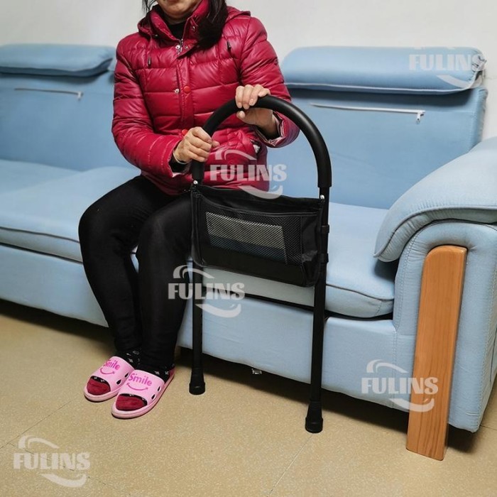 BED ASSIST RAIL WITH ADJUSTABLE HEIGHTS FOLDED SAFETY BED RAIL LANSIA ADJUSTABLE ALAT PEGANGAN