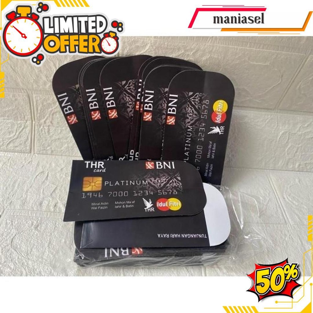 

Amplop Ampau Lebaran Atm Uk Medium Isi 100 50 10 Lembar - Bca Hitam, 10 Lembar Siap Kirim