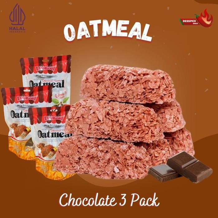 

Best Quality Oatmeal Bar Snacks Chocolate 3 Pack Varian Coklat Only Sereal Bar Manis Cemilan Halal