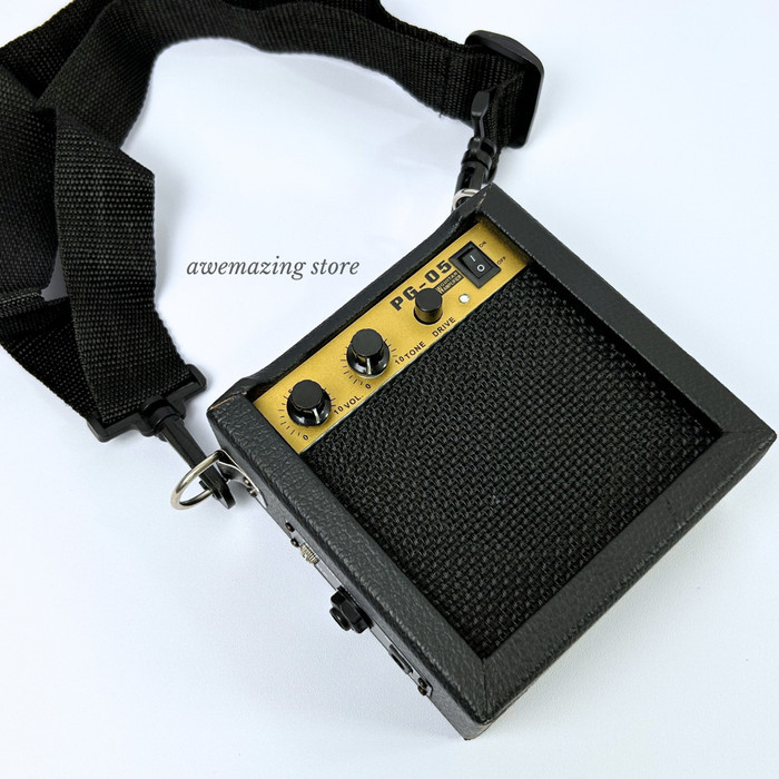 New Amplifier Gitar Portable / Mini Ampli Gitar Elektrik dan Akustik PG-05