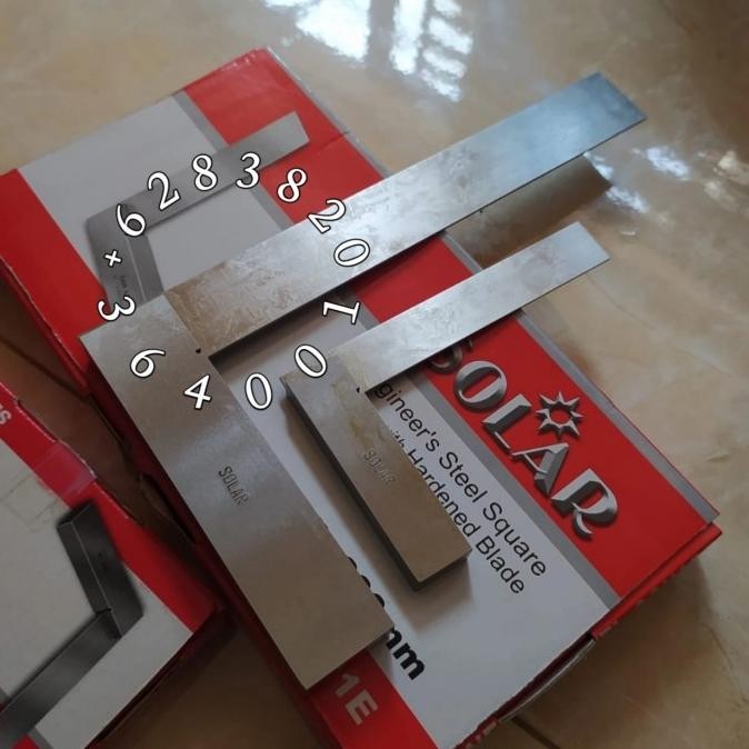 

Promo Siku Mesin 4 inch Penggaris Baja Engineers Steel Square SOLAR SES-101C COD