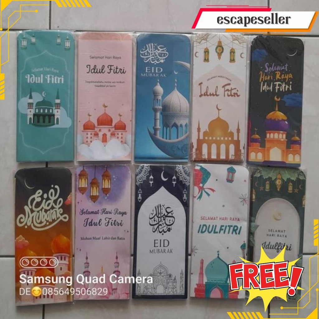 

5Pack (50Pcs) Amplop Lebaran Idul Fitri Ukuran Jumbo Original Produk