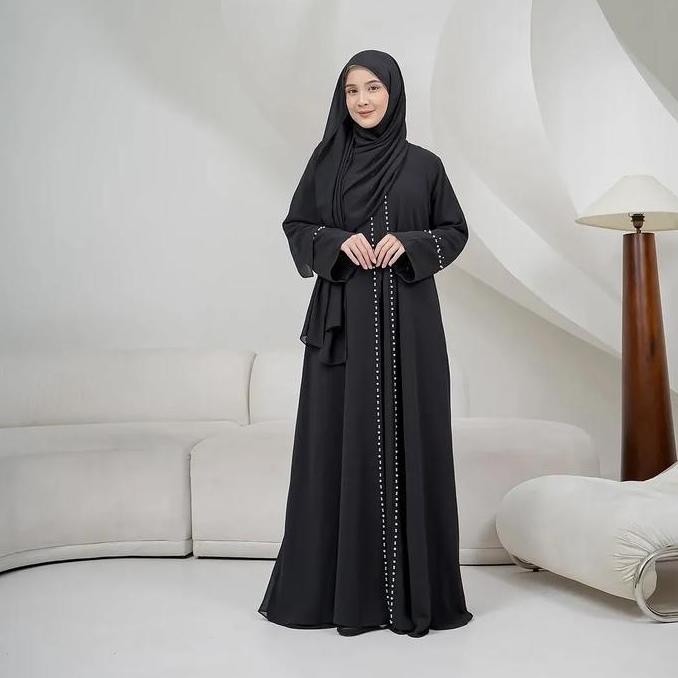 Lely Fashion // ABAYA BURGUNDY KAMALIA ABAYA MATT CERUTY BABYDOLL FULL FURING / BAJU ABAYA 2025 MODE