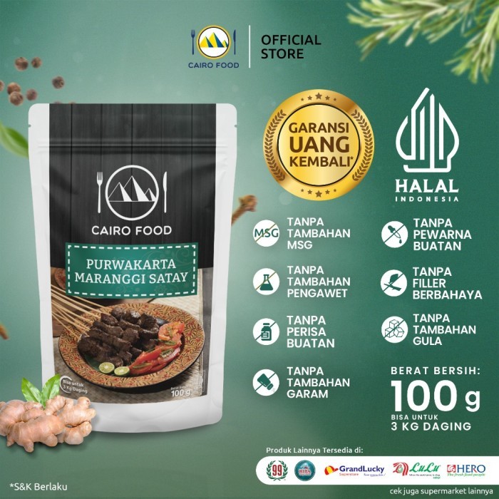 

TERLARIS BUMBU SATE MARANGGI PURWAKARTA CAIRO FOOD - 100 GRAM MURAH!!! MURAH