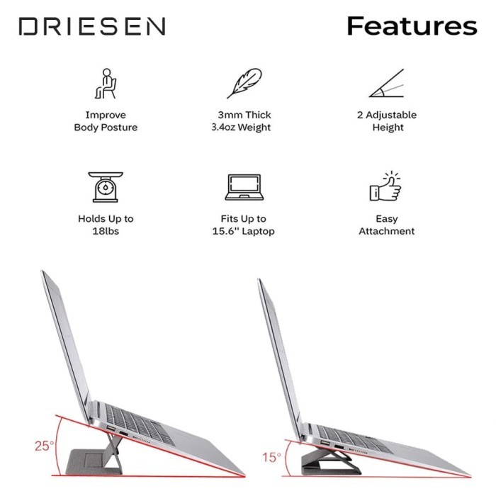Driesen Adjustable Laptop Stand Invisible Laptop Stand Macbook Stand