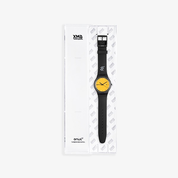 Juno X Geoff Max Official - Midnight Black Yellow Jam Tangan Watch