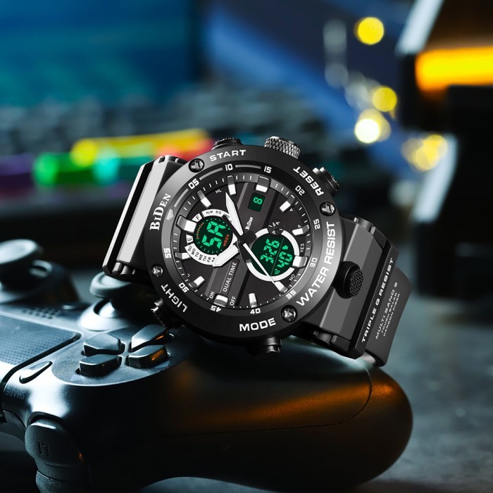 Biden Jam Tangan Pria Original Analog&Digital Multifungsi Militer Jam