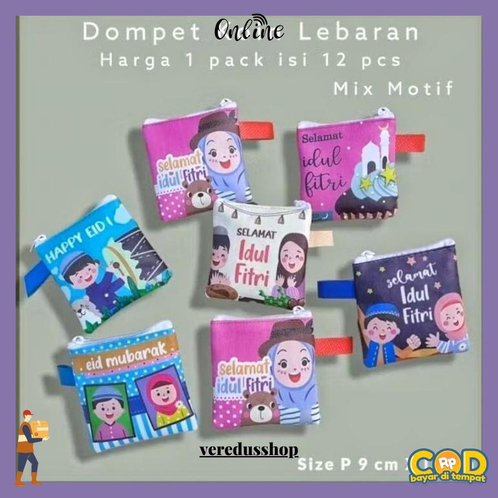 

( 1 Lusin Isi 12 Pcs ) Amplop Lebaran_Angpao Lebaran_Dompet Koin Kotak Lebaran_Dompet Thr Original Produk