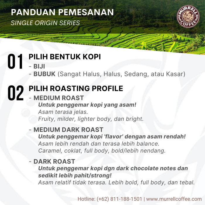 

Sumatra Lintong Kopi Arabica Specialty Premium Murrell Coffee