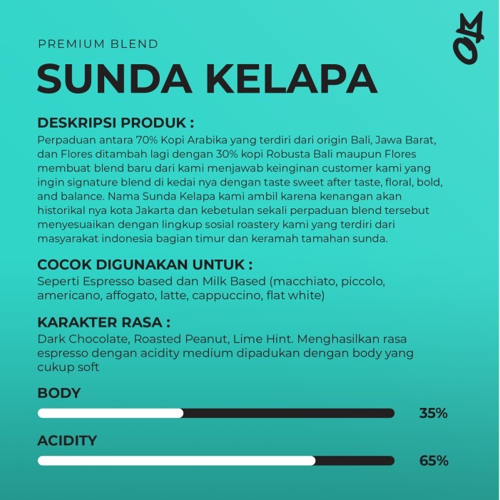 

Kopi Arabika Robusta Premium Espresso Base Signature Blend Mrocoffee