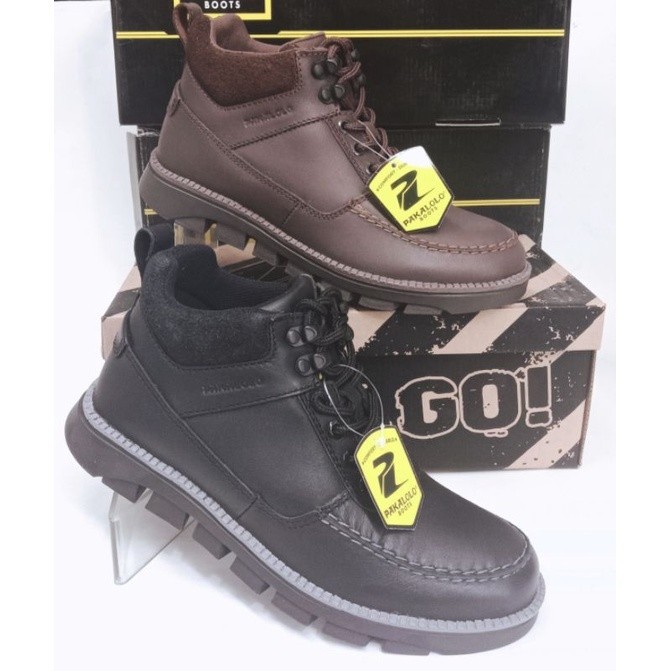 TERLARIS SEPATU BOOT KULIT PRIA PAKALOLO N08195 ORIGINAL MURAH MURAH