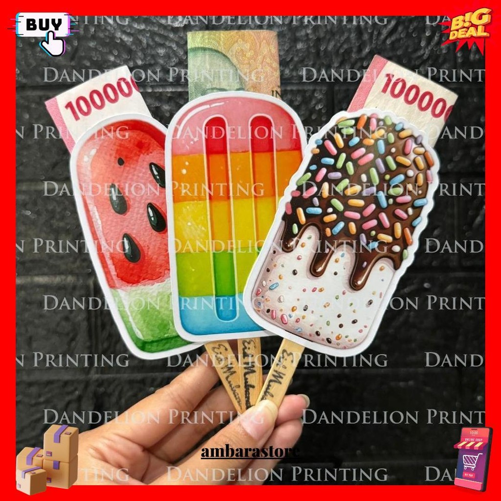 

(Isi 6Pcs) Amplop Lebaran Ice Cream Series 2025 / Agpau Thr Unik / Amplop Lebaran. Idul Fitri 2025 / Amplop Ice Cream / Es Krim Viral Cocok Untuk Anak-Anak Gratis Ongkir
