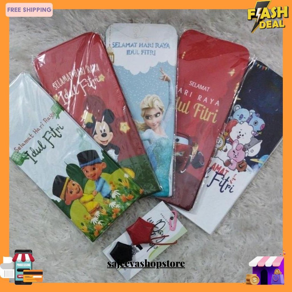 

(10Pcs) Amplop Lebaran 7X16Cm | Inday Shop Terlaris