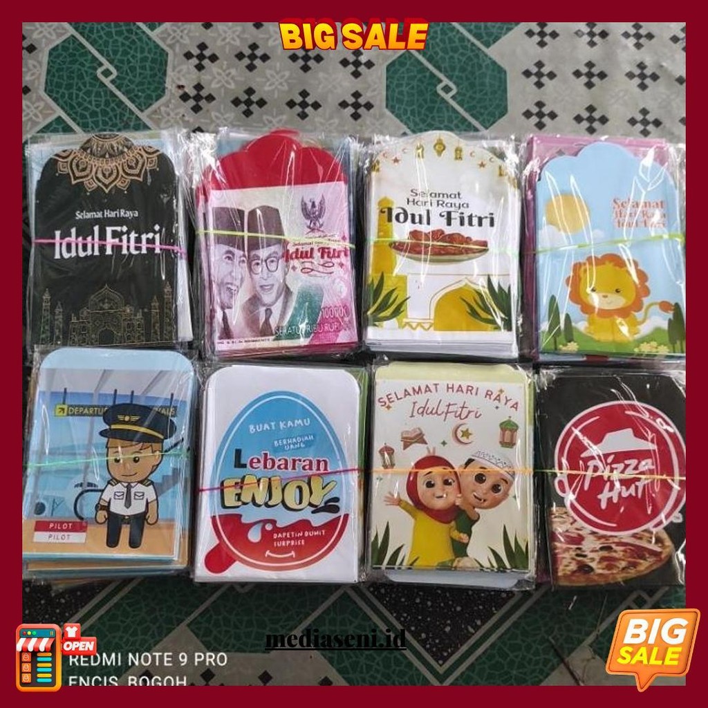 

1 Gendel Amplop Lebaran Uk Medium [10 Pack/100 Pcs] Gratis Ongkir