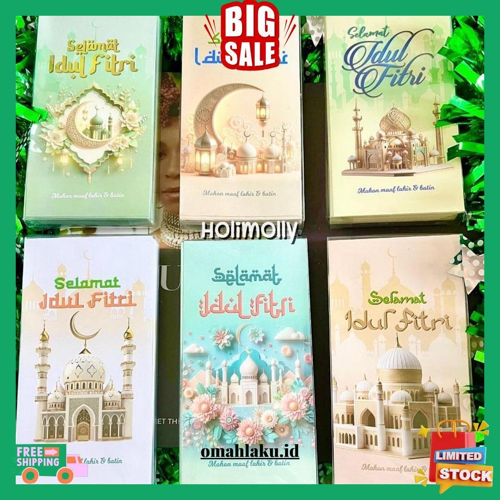 

Hm - Amplop Panjang Mika Islami Viral Hari Raya Idul Fitri 2025 - Lebaran Isi 50 Siap Kirim
