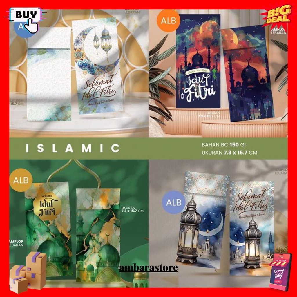

Amplop Lebaran Premium (Isi 100Pcs) | Bahan 150 Gsm | Isi 4 Desain (Sesuai Tema) Bisa Cod