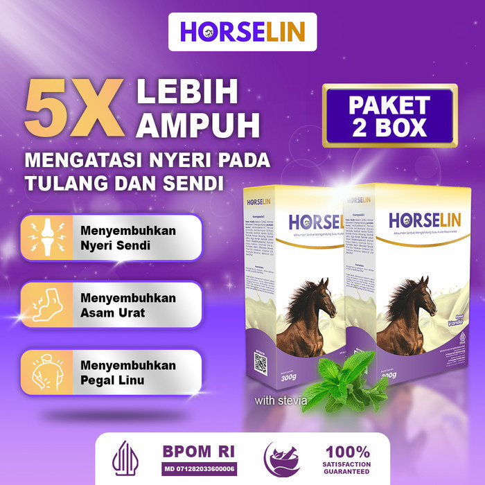 

Horselin Susu Kuda Premium 2 Box300gr Cegah Pengapuran Tulang, Nyeri Sendi Dan Rematik