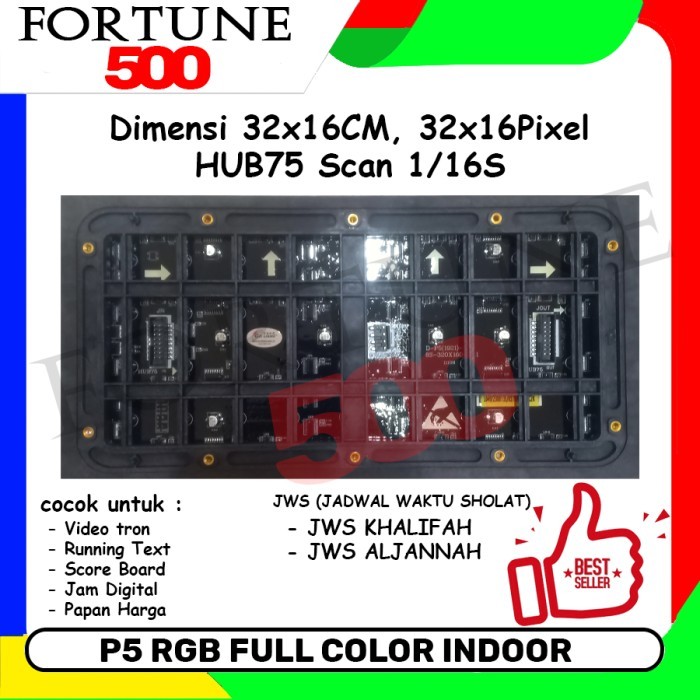 Panel P5 RGB Indoor Module Modul Led Full Color SMD Running Text