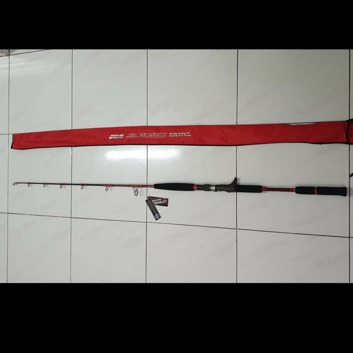 Pancing Full Set Rod Oh Jigging Monster Red Devil