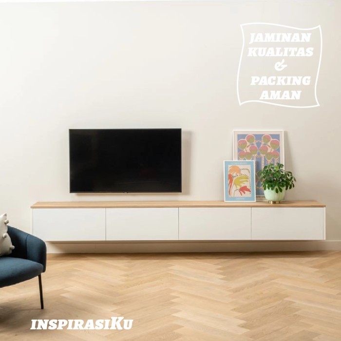 Meja Tv Kabinet Gantung Minimalis Tv1