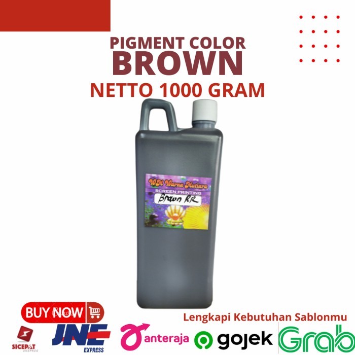 

TERLARIS! Biang Warna Sablon Kain/Baju Pigmen Brown RR 1Kg