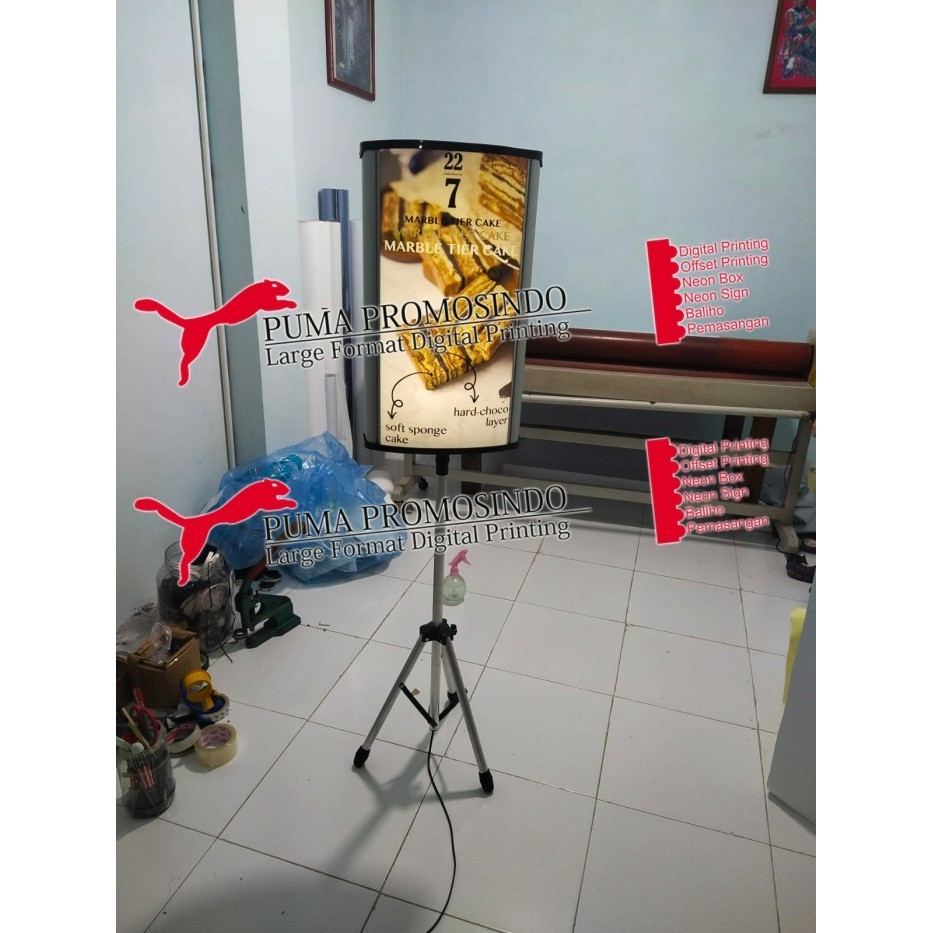 LED Tripod Rotary Light Box / Rotary Light Box Banner