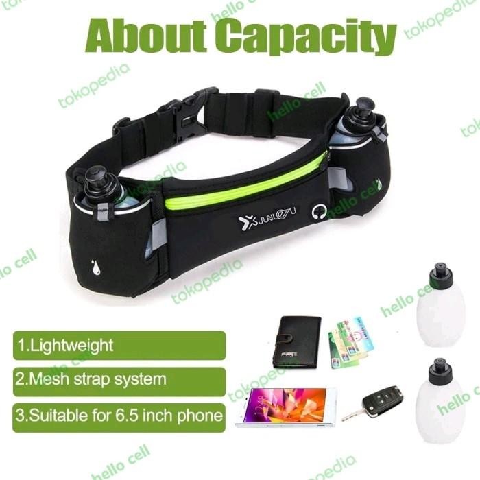 TERMURAH TAS FREE 2 BOTOL MINUM TAS LARI JOGGING BOTOL TAS PINGGANG