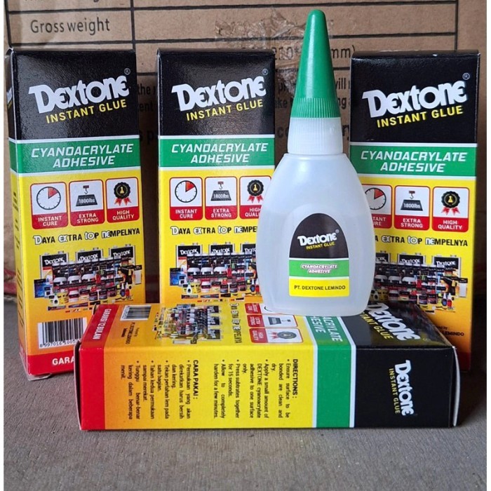 

+++++] Lem Super Dextone Glue Lem Korea Lem Plastik Kayu Besi Rubber 15 gr