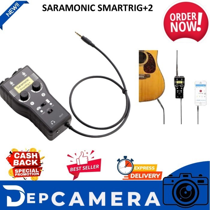 PROMO SARAMONIC SMARTRIG+2 CHANNEL MIC+GUITAR