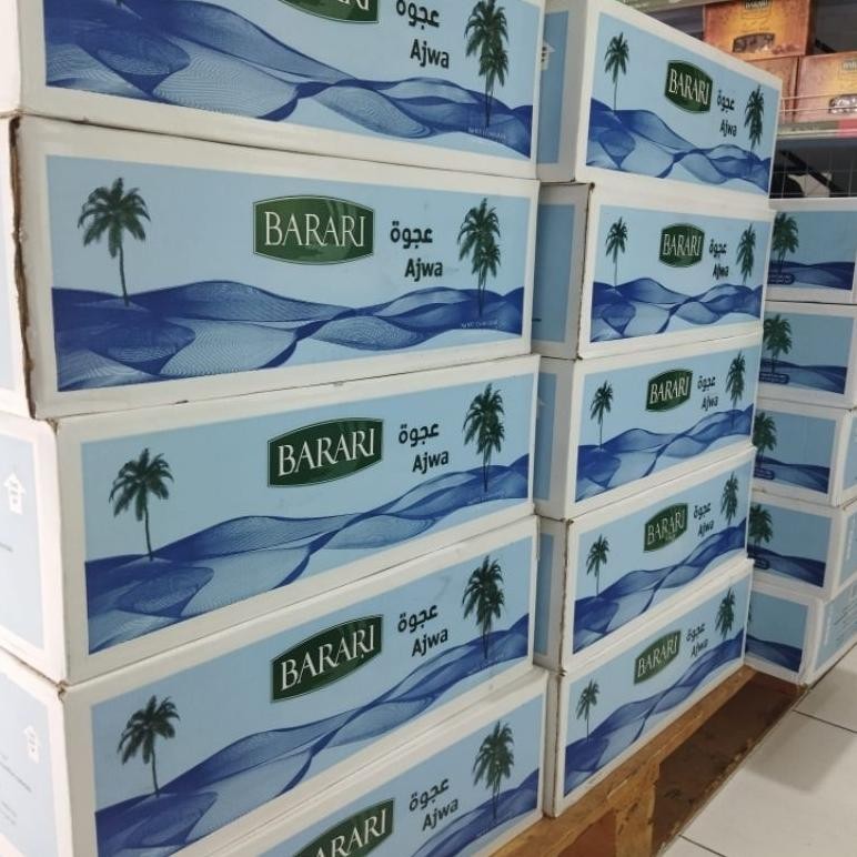 

Grosir Kurma Barari Ajwa 500gr kartonan isi 12 pak
