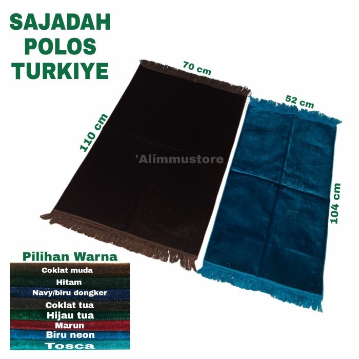 Kosanshoop Sajadah Polos Turkiye