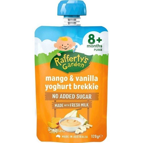 Bubur Bayi Raffertys Garden Mango & Vanilla Yoghurt Brekkie