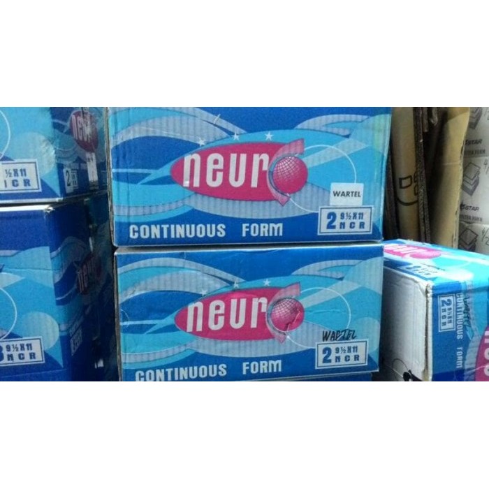 

PROMO! Kertas Continuous Form 91/2 x 11 2 ply bagi 4 K2:4 Wartel Neuro