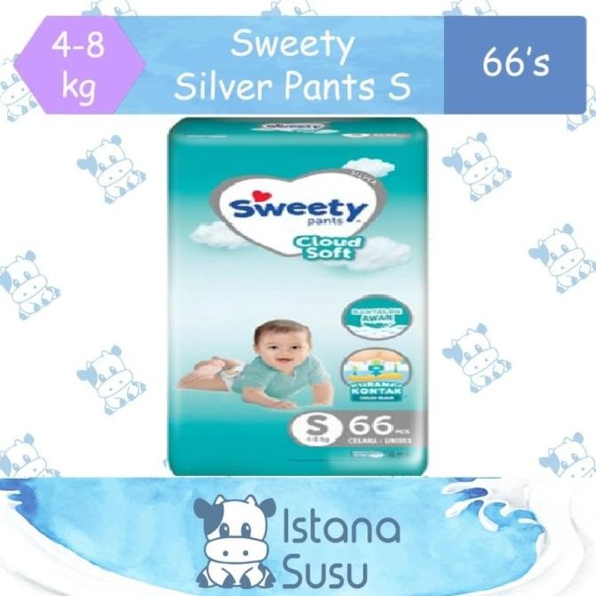 || PROMO POPOK BAYI / PAMPERS ~`~ Sweety Silver Pants S 66 ||~~~