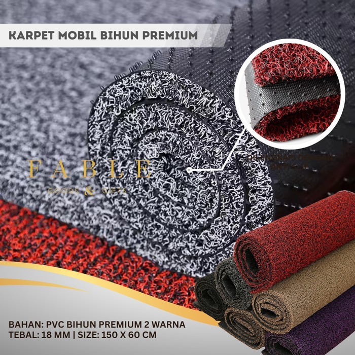 

TERLARIS KARPET MOBIL PVC MIE / BIHUN PREMIUM 2 WARNA UKURAN 60 X 150 CM MURAH!!! MURAH