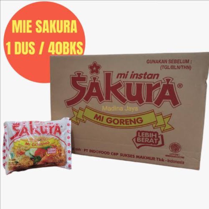 

TERLARIS MI INSTAN SAKURA 1DUS ISI 40 MURAH!!! MURAH