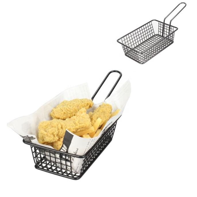 

Fries Serving Basket | Keranjang Kentang Goreng Mini 10*16Cm Original